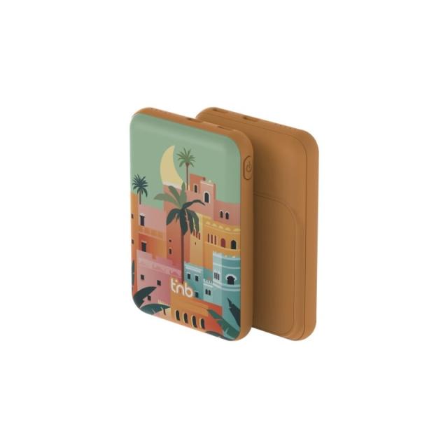 T''nB - PBUMAG5AST Polímero de litio 5000 mAh Cargador inalámbrico Beige, Azul, Naranja