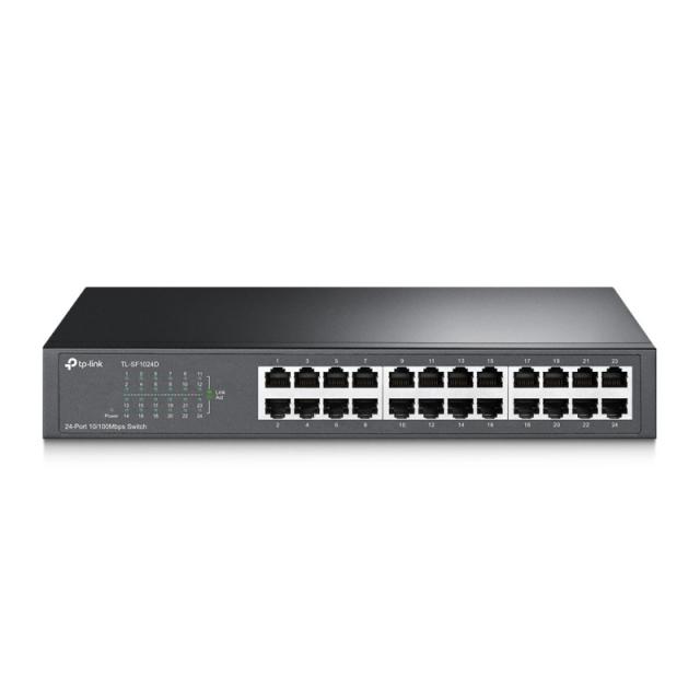 TP-Link - TL-SF1024D switch No administrado Fast Ethernet (10/100) Gris
