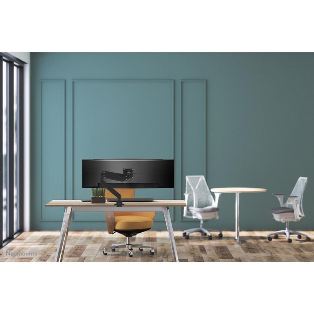 Neomounts - NM-D775BLACKPLUS Brazo de monitor 10-49" - resorte de gas - Topfix - Tope-a-180°