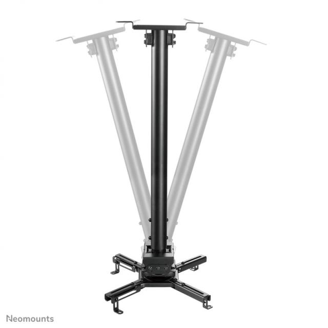 Neomounts - CL25-540BL1 Soporte de techo para proyector - alt. 60,5-90,5 cm - fácil montaje - movimiento completo
