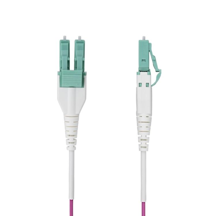 StarTech.com - Cable de Fibra Óptica Multimodo OM4 LC a LC UPC de 20m - 50/125µm - 40G/100G - Violeta Érica - LOMMF/VCSE - Cable