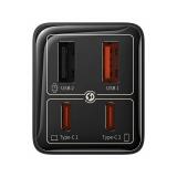 Baseus - GaN6 Pro Universal Negro Corriente alterna Carga rápida Interior