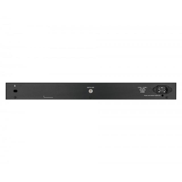 D-Link - DGS-1250-52XMP switch Gestionado L3 Energía sobre Ethernet (PoE) Negro
