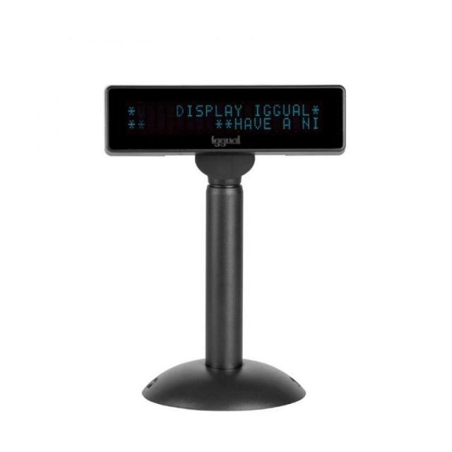 iggual - Visor TPV regulable USB VFD 7" INFO DISPLAY