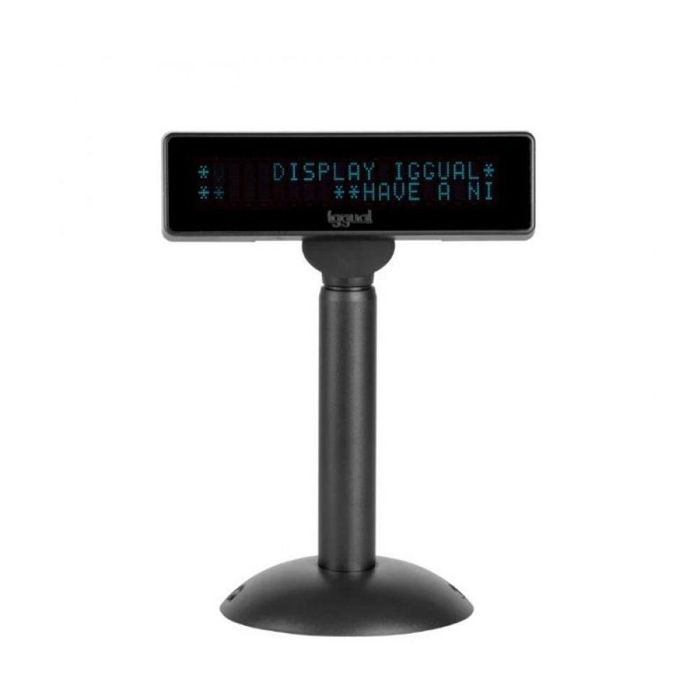 iggual - Visor TPV regulable USB VFD 7" INFO DISPLAY