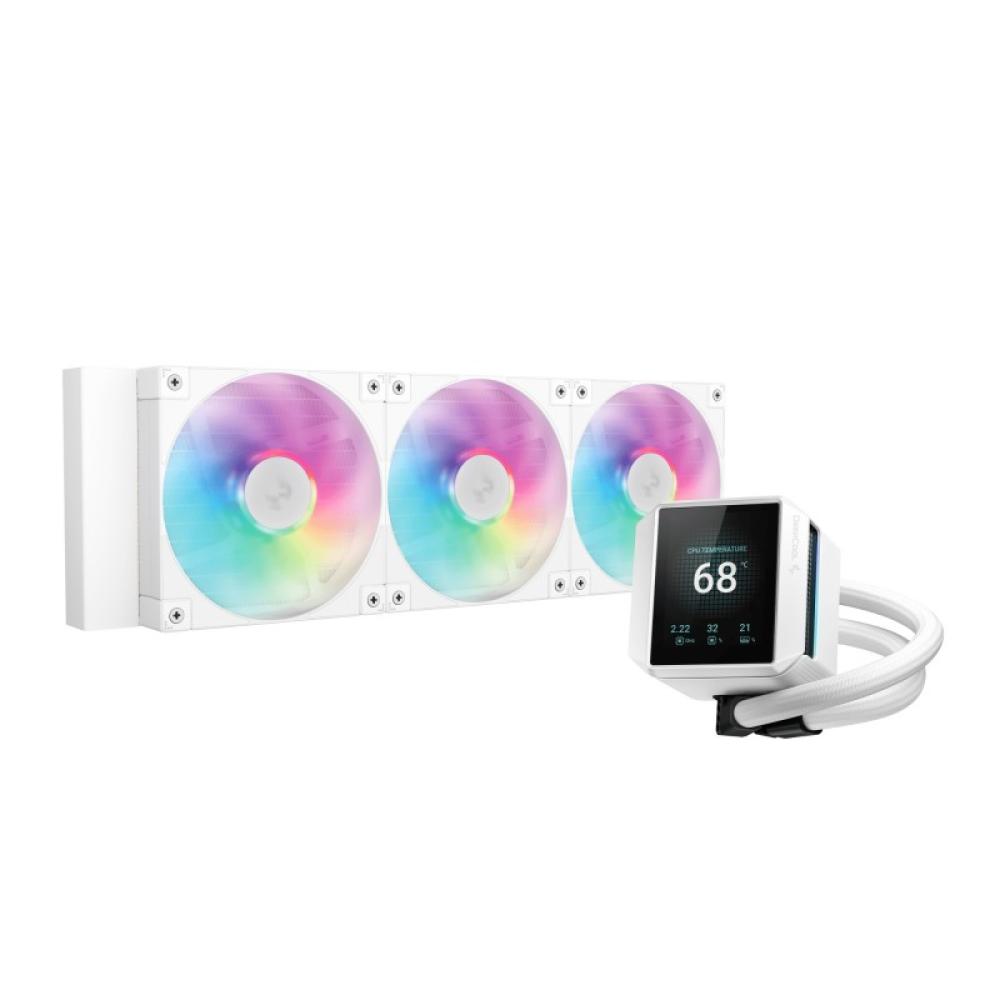 DeepCool - Mystique 360 WH ARGB Procesador Sistema de refrigeración líquida todo en uno 12 cm Blanco 1 pieza(s)
