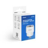 Savio - AP-03 adaptador e inversor de corriente Universal 3750 W Blanco