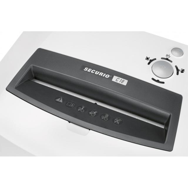 HSM - SECURIO C18 triturador de papel Particle-cut shredding 23 cm 55 dB Blanco