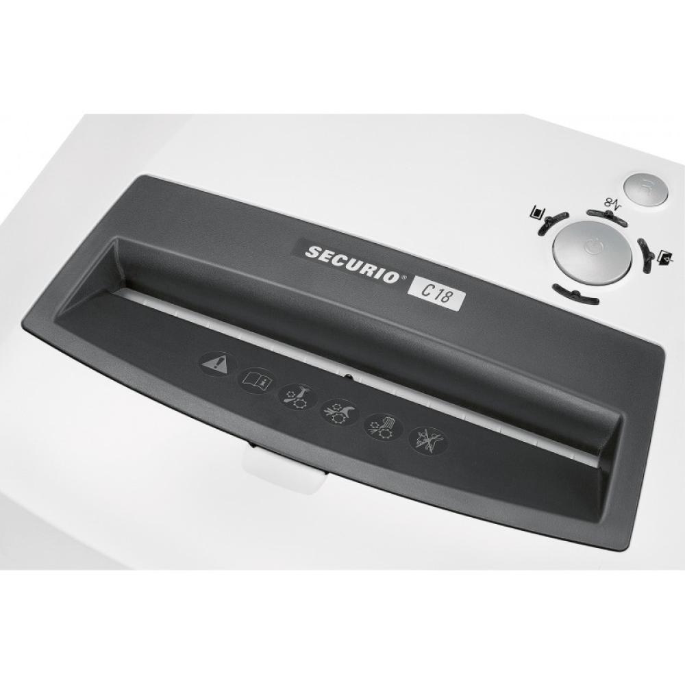 HSM - SECURIO C18 triturador de papel Particle-cut shredding 23 cm 55 dB Blanco