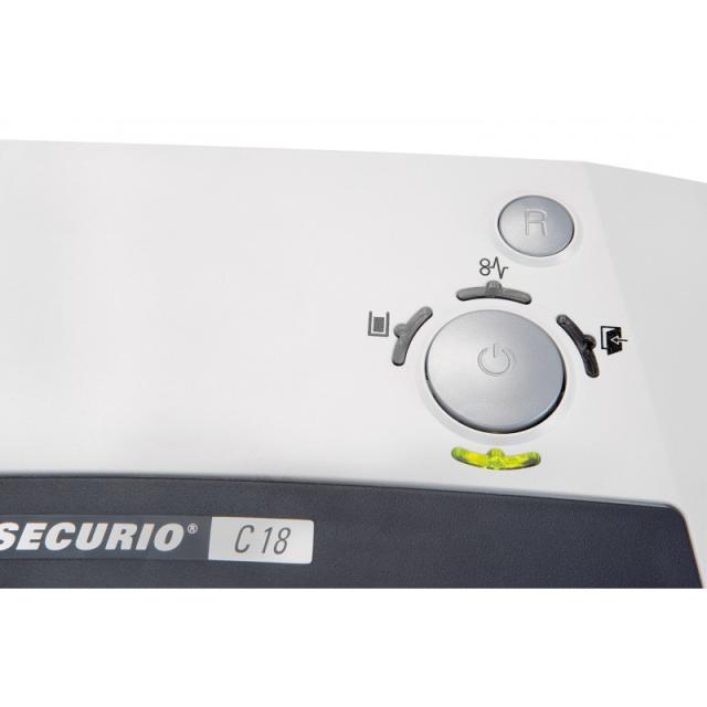 HSM - SECURIO C18 triturador de papel Particle-cut shredding 23 cm 55 dB Blanco
