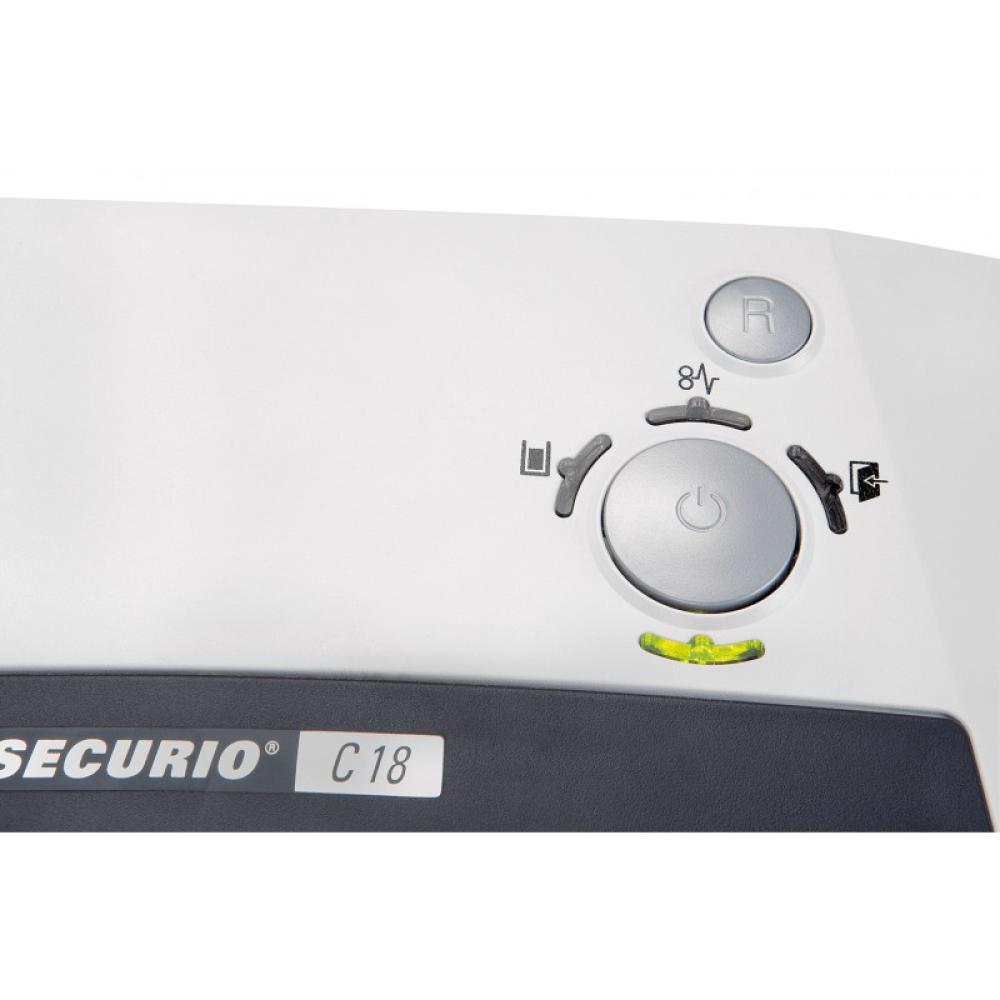 HSM - SECURIO C18 triturador de papel Particle-cut shredding 23 cm 55 dB Blanco