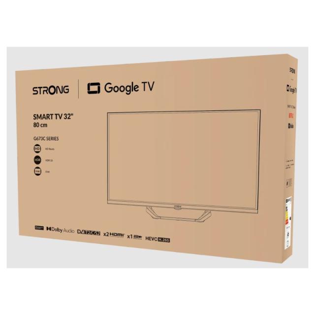 Strong - SRT32HG6733C Televisor 81,3 cm (32") HD Smart TV Wifi Negro 200 cd / m²
