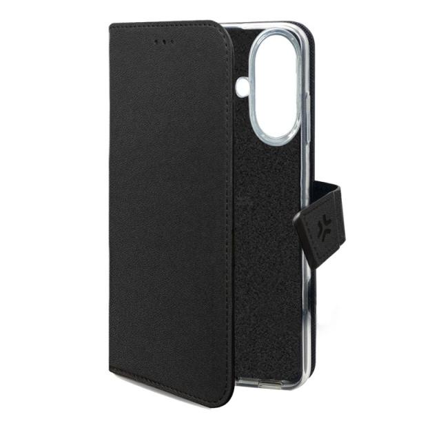 Celly - WALLY funda para teléfono móvil 17 cm (6.7") Funda cartera Negro - WALLY1105