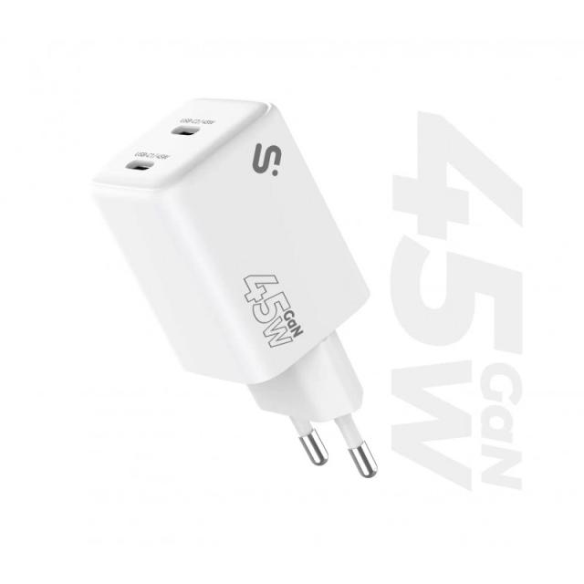 SUBBLIM - Cargador GaN 45W Doble USB-C