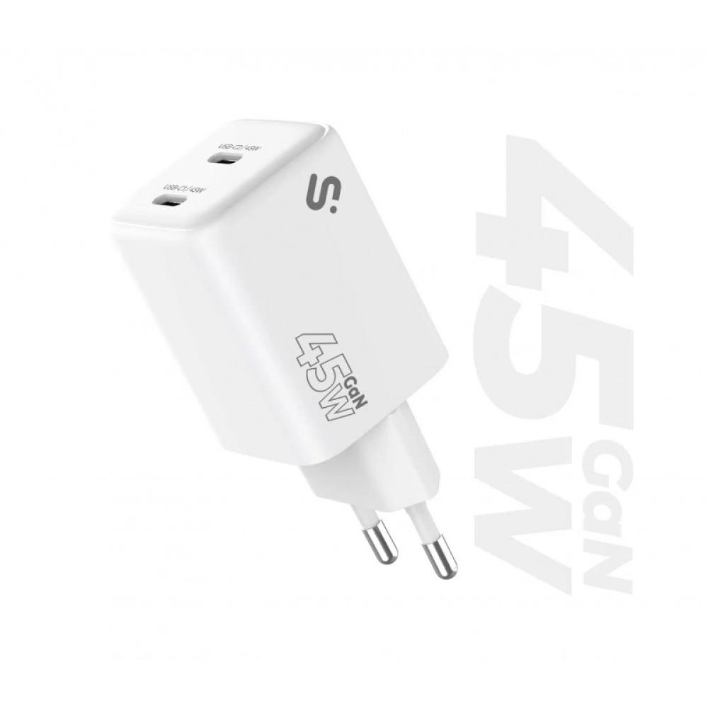SUBBLIM - Cargador GaN 45W Doble USB-C
