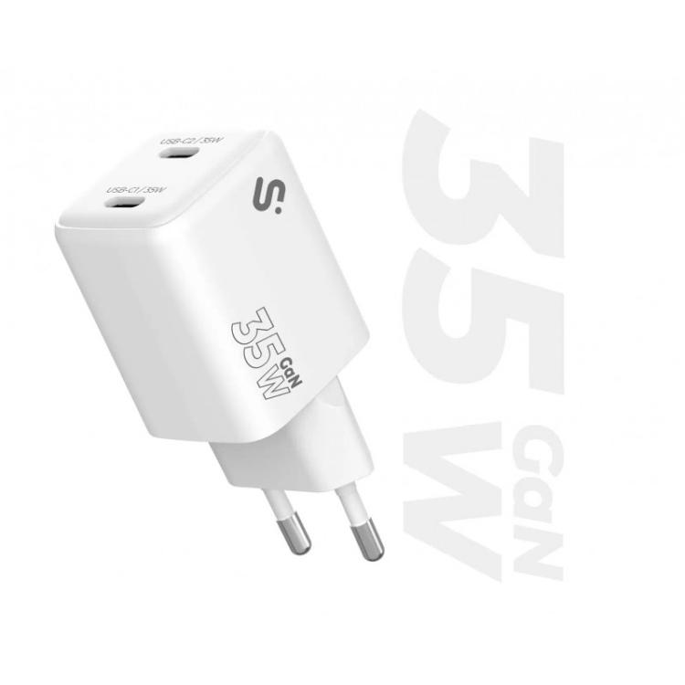SUBBLIM - Cargador GaN 35W Doble USB-C