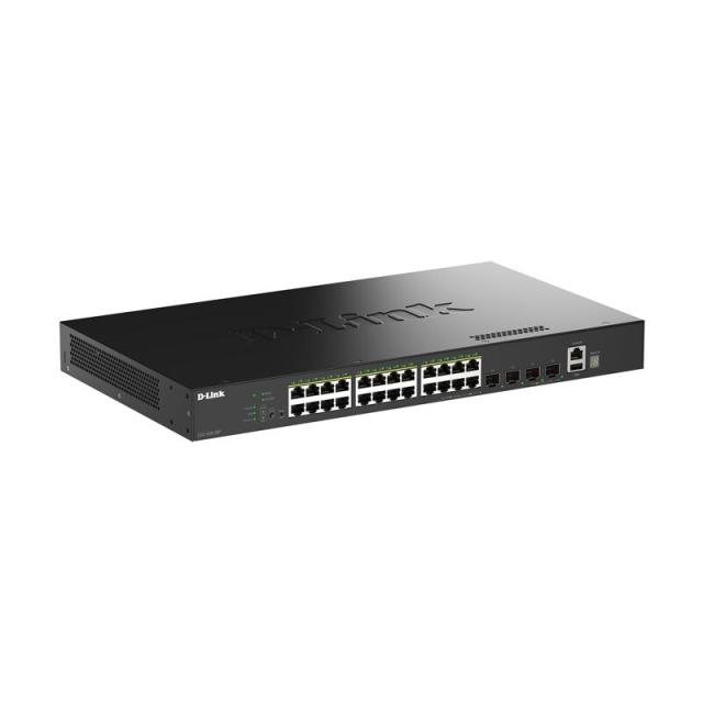 D-Link - DGS-1530-28P/E switch Gestionado L2 Gigabit Ethernet (10/100/1000) Energía sobre Ethernet (PoE) Negro