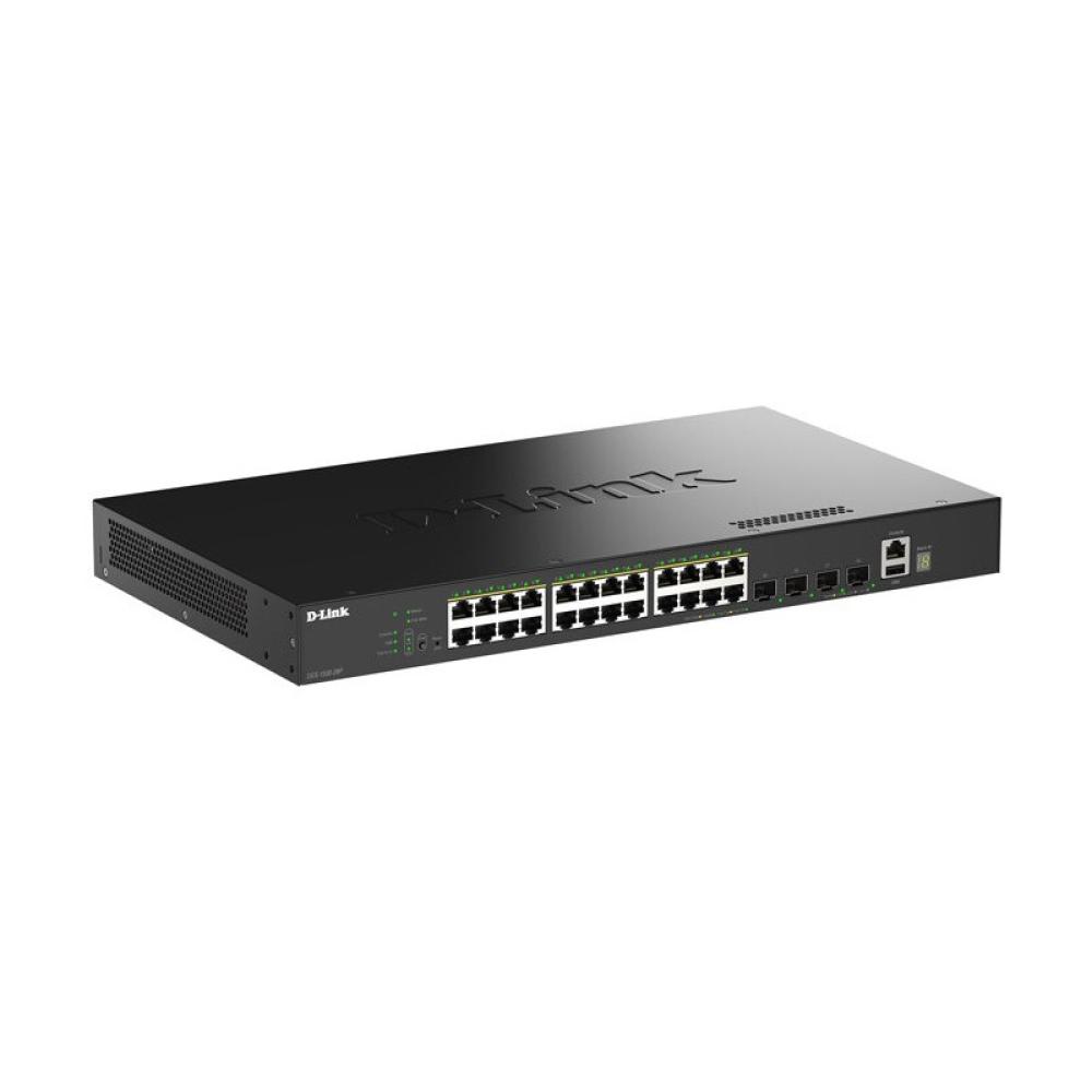 D-Link - DGS-1530-28P/E switch Gestionado L2 Gigabit Ethernet (10/100/1000) Energía sobre Ethernet (PoE) Negro