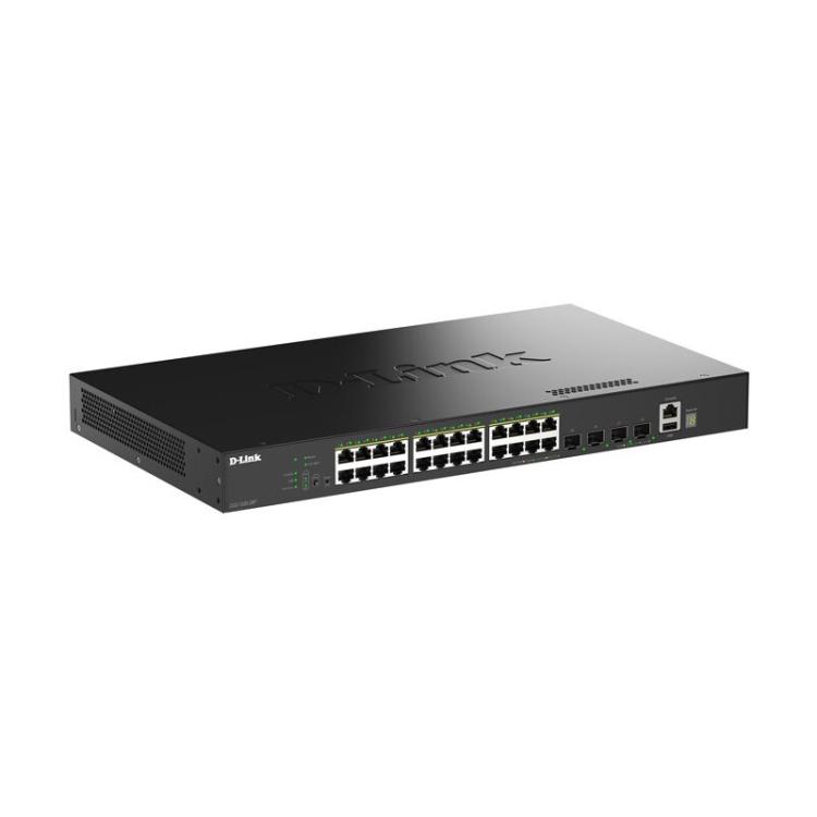 D-Link - DGS-1530-28P/E switch Gestionado L2 Gigabit Ethernet (10/100/1000) Energía sobre Ethernet (PoE) Negro