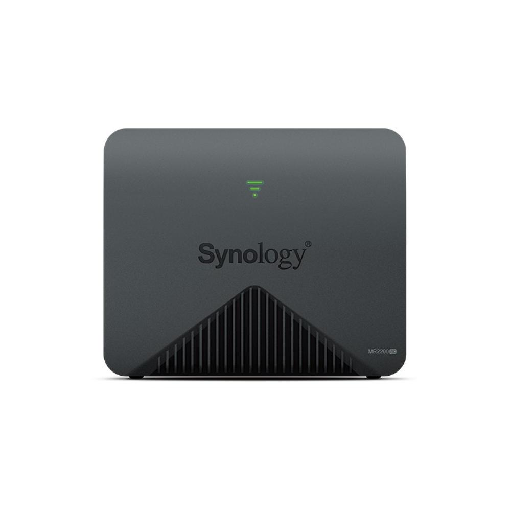 Synology - MR2200AC router inalámbrico Gigabit Ethernet Doble banda (2,4 GHz / 5 GHz) Negro