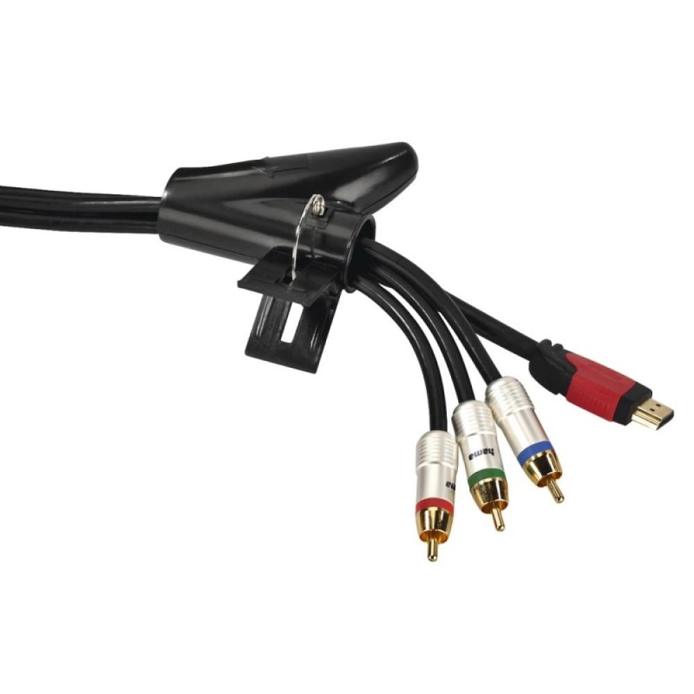 Hama - 00220996 organizador de cables Universal Cubrecables Negro 1 pieza(s)