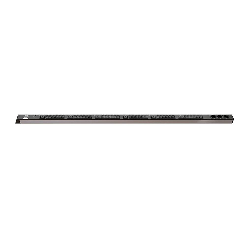 Vertiv - PDU para rack MPE, elemental, 0U, entrada IEC 60309 de 230/400 V y 3 x 32 A, salidas (24) C13, (6) C19 y (3) Schuko