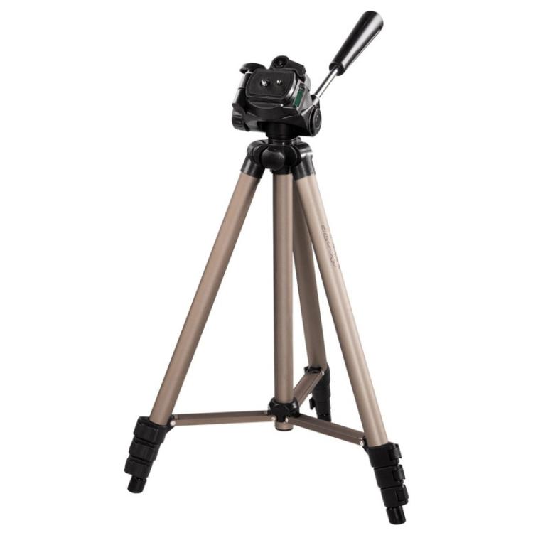 Hama - Trípode Star 75, para cámara de fotos, conexión 6.4mm, altura ajustable hasta 125 cm, Color Beige
