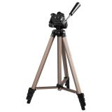 Hama - Trípode Star 75, para cámara de fotos, conexión 6.4mm, altura ajustable hasta 125 cm, Color Beige