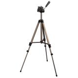 Hama - Trípode Star 75, para cámara de fotos, conexión 6.4mm, altura ajustable hasta 125 cm, Color Beige