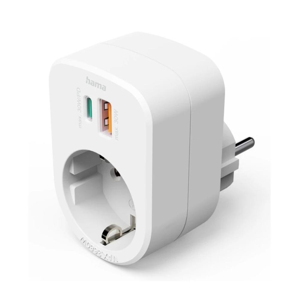 Hama - 00223343 base múltiple 1 salidas AC Interior Blanco