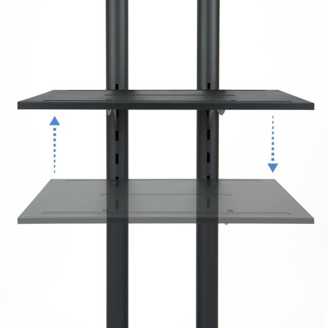 TooQ - FS1470M-B soporte para pantalla de señalización 177,8 cm (70") Negro