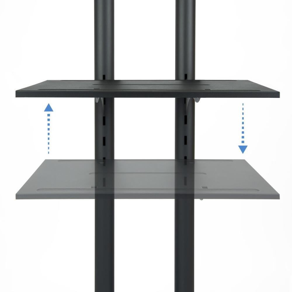 TooQ - FS1470M-B soporte para pantalla de señalización 177,8 cm (70") Negro