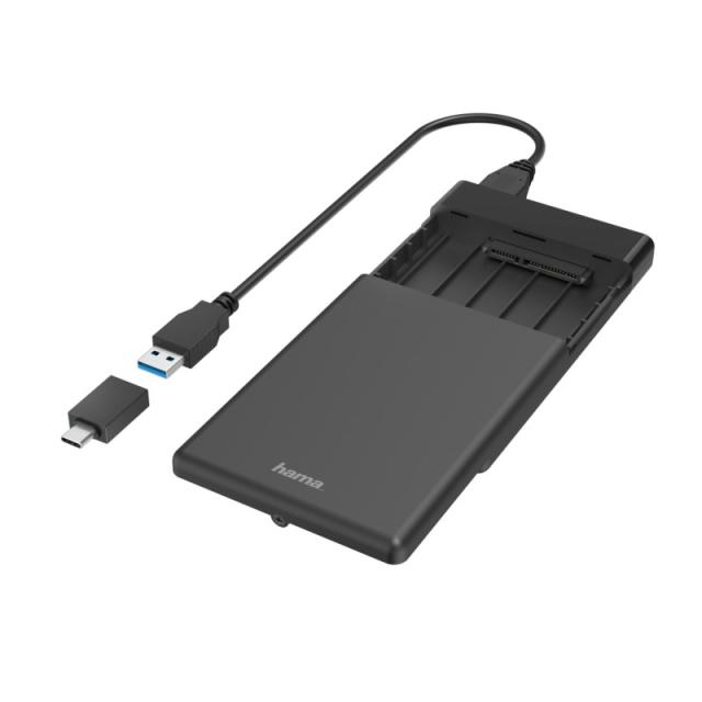 Hama - 00200760 caja para disco duro externo Carcasa de disco duro/SSD Negro 2.5"