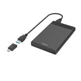 Hama - 00200760 caja para disco duro externo Carcasa de disco duro/SSD Negro 2.5"