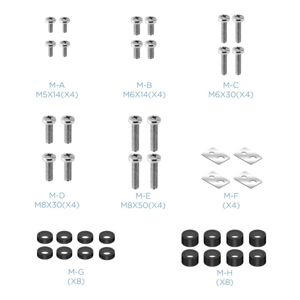 TooQ - FS1470M-B soporte para pantalla de señalización 177,8 cm (70") Negro