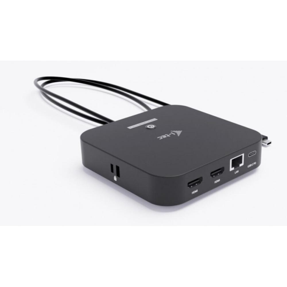 i-tec - USB-C Dual HDMI Docking Station with Power Delivery 100 W