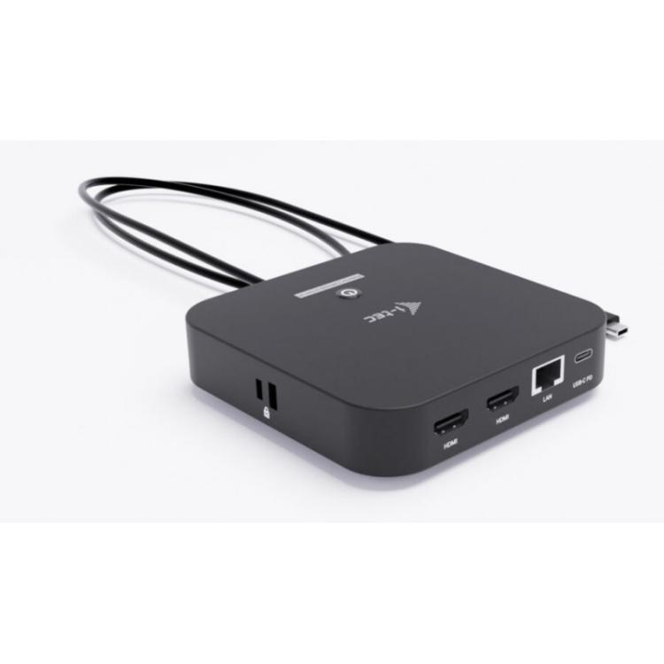 i-tec - USB-C Dual HDMI Docking Station with Power Delivery 100 W
