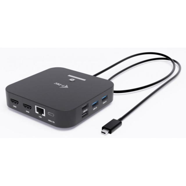 i-tec - USB-C Dual HDMI Docking Station with Power Delivery 100 W