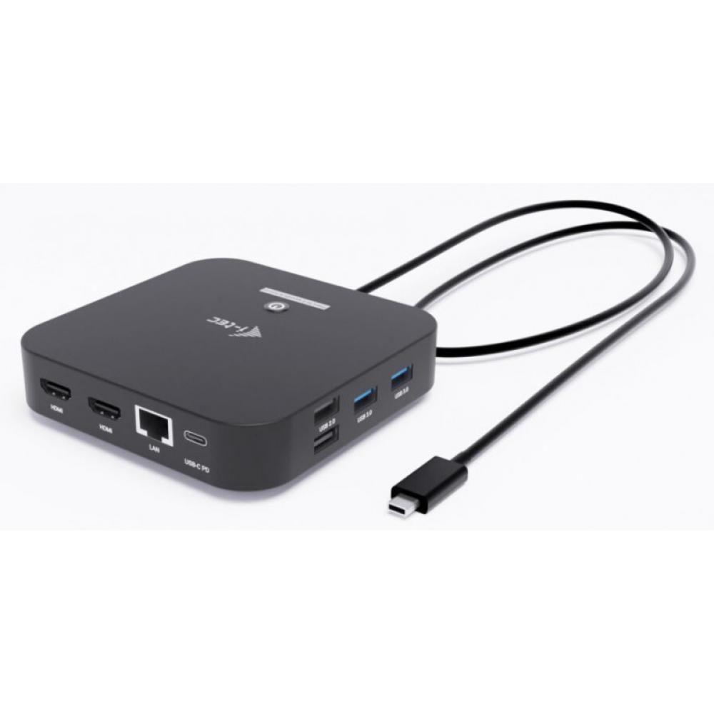 i-tec - USB-C Dual HDMI Docking Station with Power Delivery 100 W