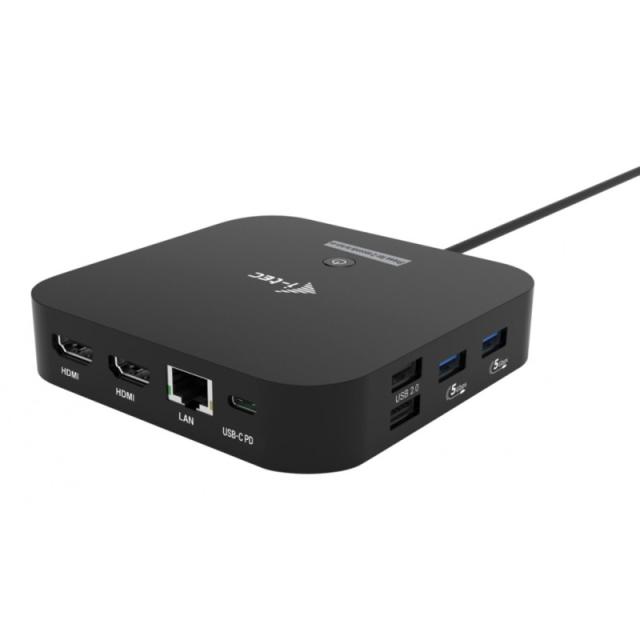 i-tec - USB-C Dual HDMI Docking Station with Power Delivery 100 W