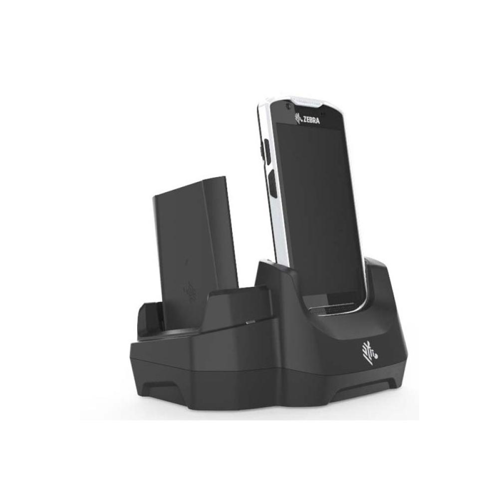 Zebra - CRD-TC5X-2SETH-02 organizador para estación de carga Independiente Plástico Negro