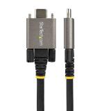 StarTech.com - Cable de 1m USB-C con Tornillos Laterales de Fijación - 10Gbps - Cable USB Tipo C USB 3.1/3.2 Gen 2 - con Carga p