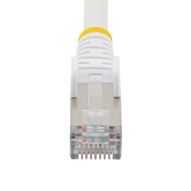 StarTech.com - Cable de 10m de Red Ethernet CAT6a - Blanco - Low Smoke Zero Halogen (LSZH) - 10GbE - 500MHz - PoE++ de 100W - Sn