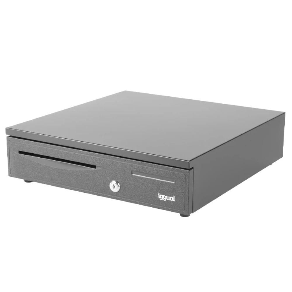 iggual - Cajón portamonedas IRON-20 42cm 4+8 negro