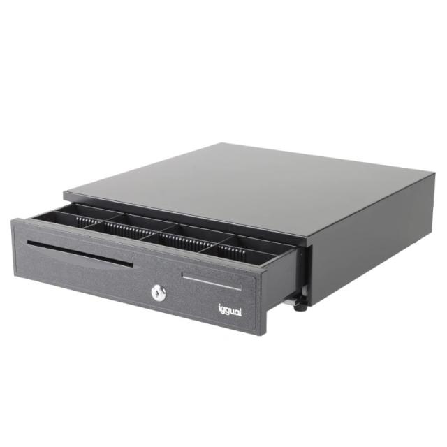 iggual - Cajón portamonedas IRON-20 42cm 4+8 negro