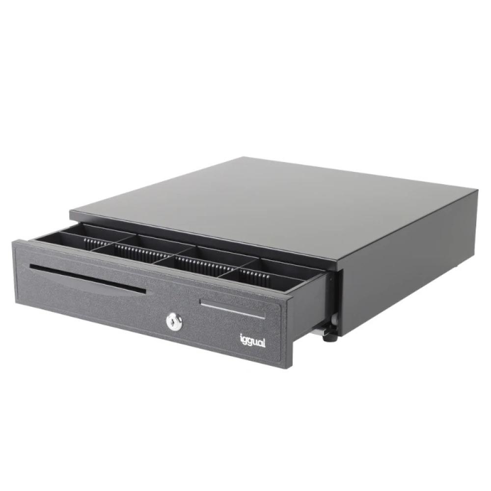 iggual - Cajón portamonedas IRON-20 42cm 4+8 negro