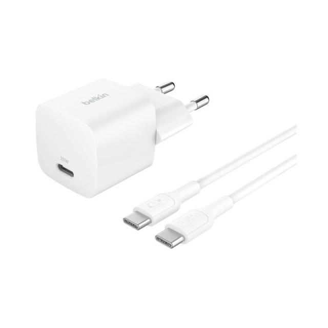 Belkin - BoostCharge Consola de juegos portátil, Smartphone, Tableta Blanco Corriente alterna Carga rápida Int - WCA012KQ1MWH-B6