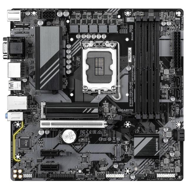 GIGABYTE - B760M DS3H GEN5 Placa Base – Compatible con CPUs Intel Core 14ª generación, VRM digital de 6+2+1 fases, hasta 5600 MH