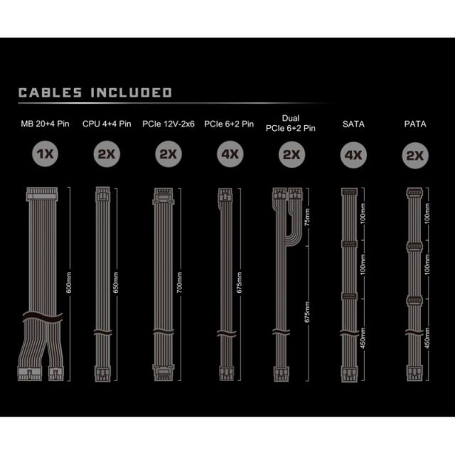 Asrock - Taichi TC-1650T unidad de fuente de alimentación 1650 W 20+4 pin ATX ATX Negro