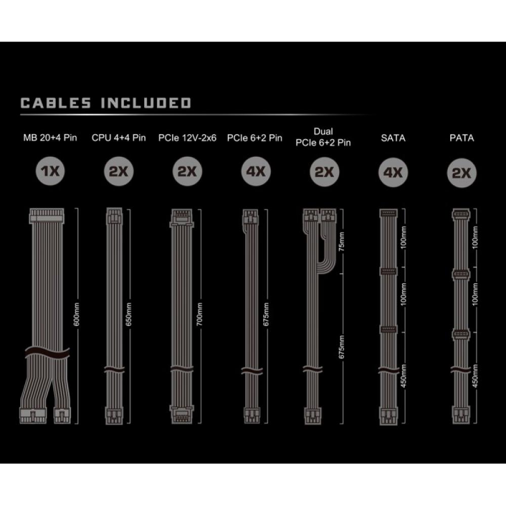 Asrock - Taichi TC-1650T unidad de fuente de alimentación 1650 W 20+4 pin ATX ATX Negro